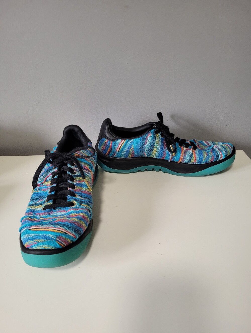 Puma X COOGI California Blue Atoll Knit Sneakers, Limited Edition, Size 9.5